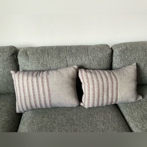 Crate&Barrel Toss Pillows Set of 2, 22”x15”
